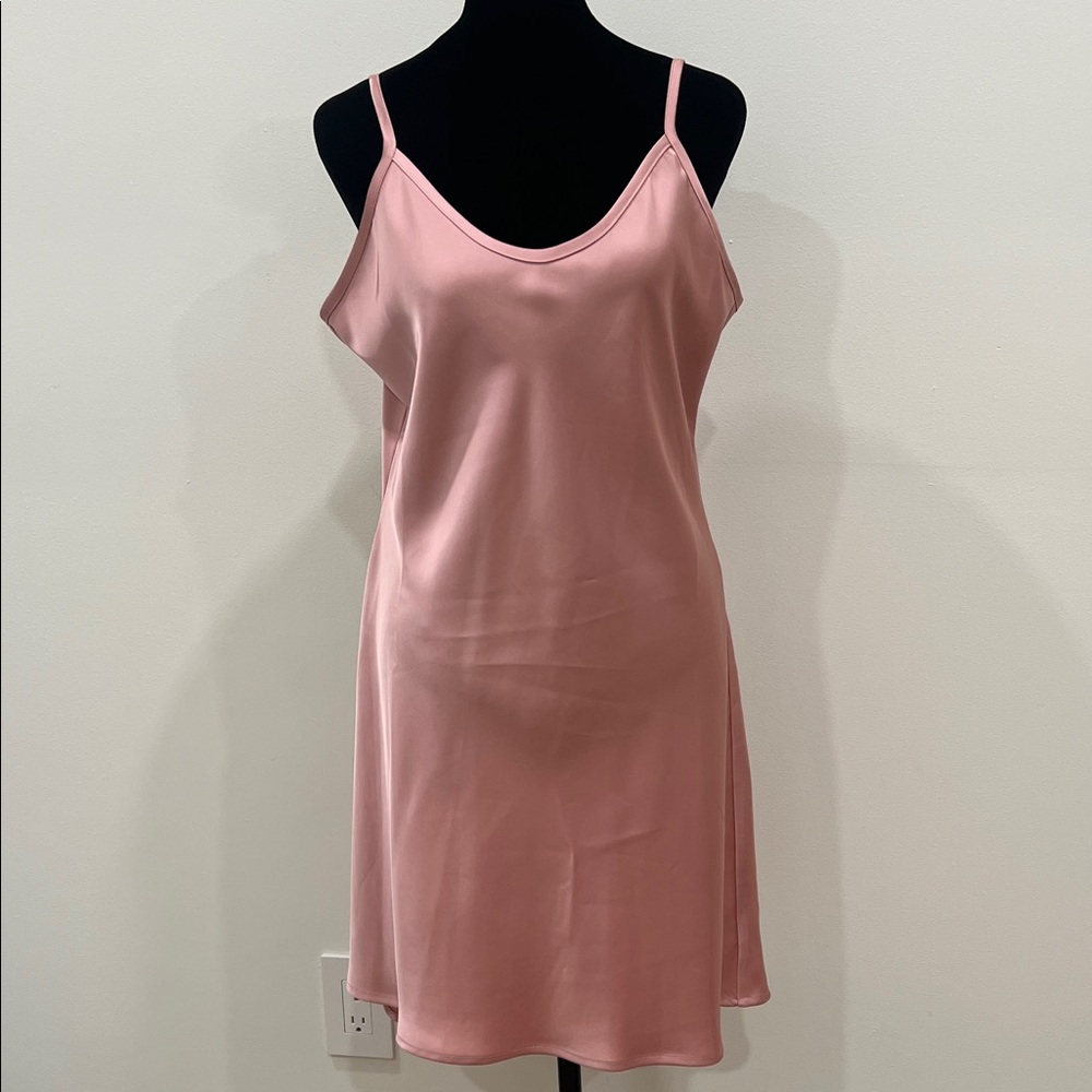 Hanifa Soft Pink Slip Dress